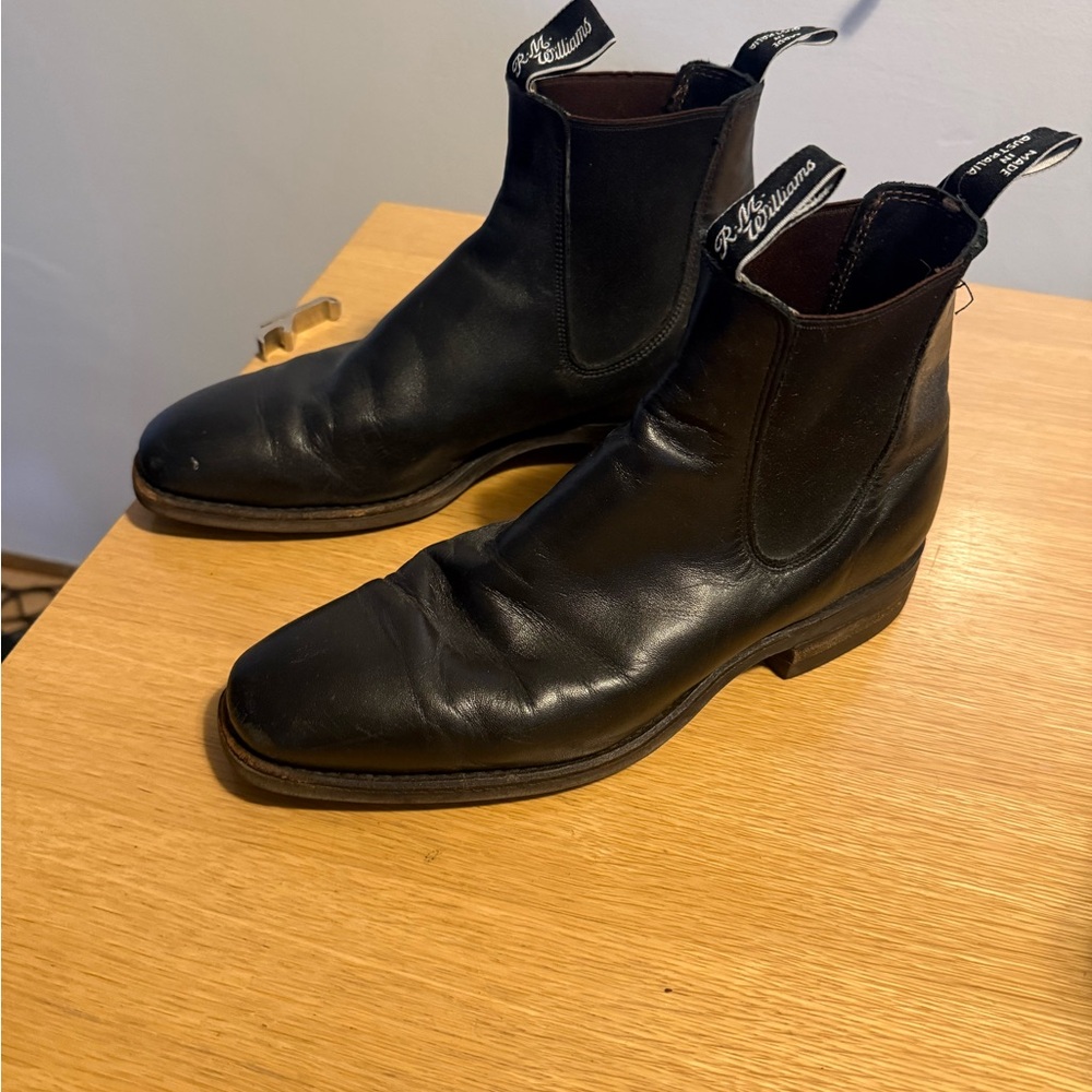R.M. Williams Classic Black Leather Boots